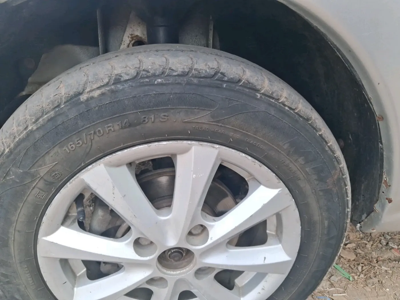 2011 Tata Indica EV2 LX, Diesel, Manual, 1,03,428 km, tyre