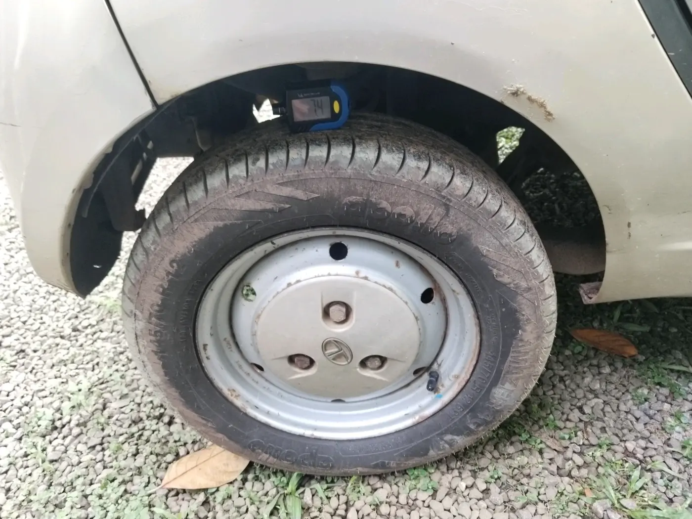 2011 Tata Nano LX, Petrol, Manual, 78,401 km, tyre