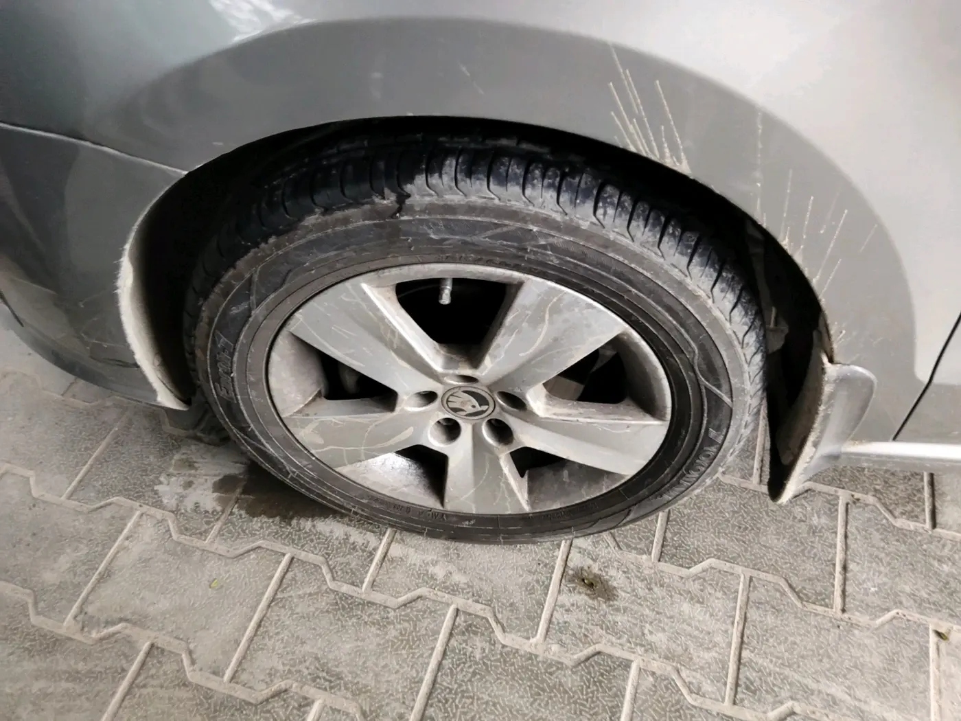 2017 Skoda Rapid STYLE 1.5 TDI AT, Diesel, Automatic, 77,762 km, tyre