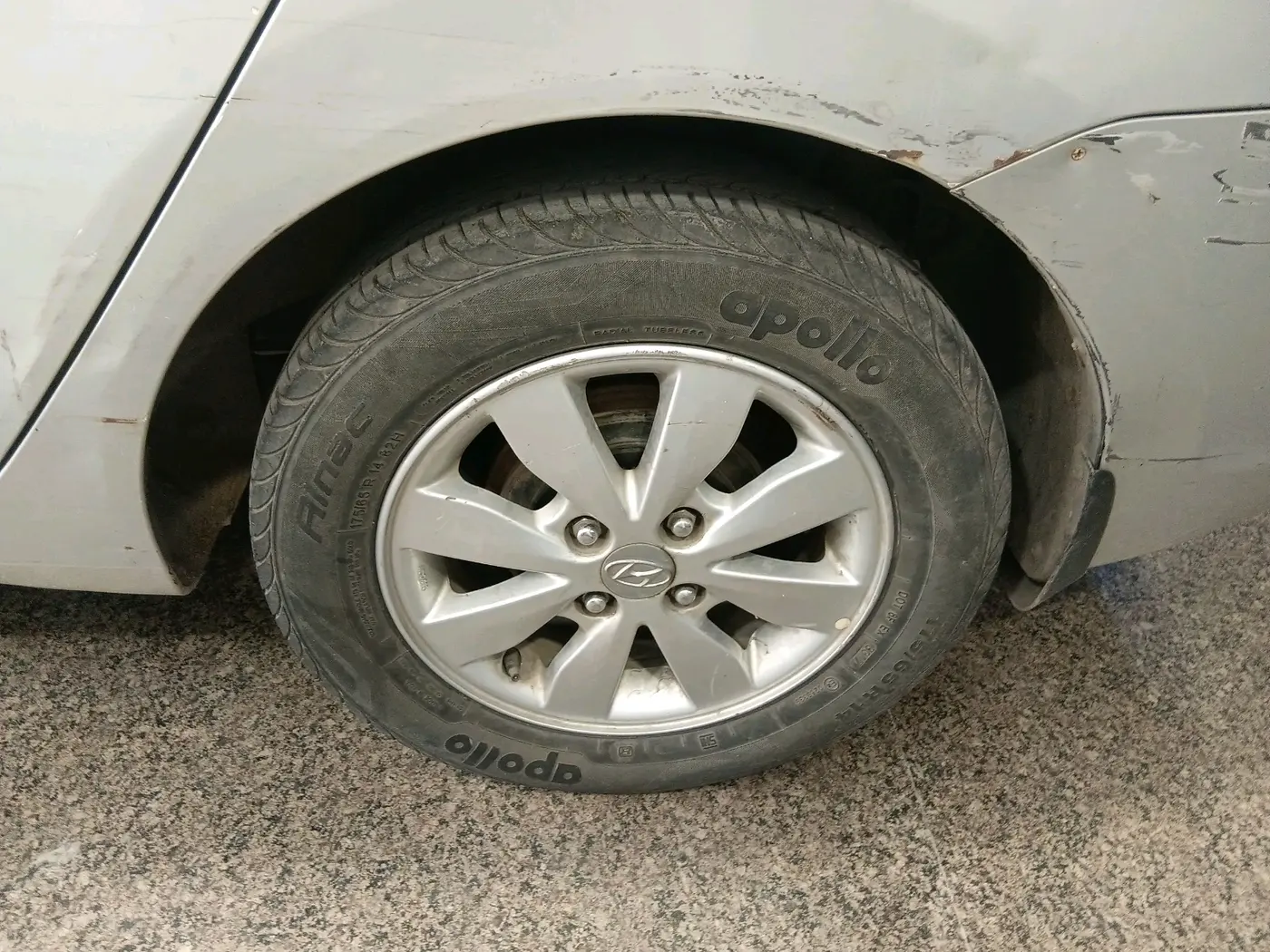 2014 Hyundai Xcent S (O) 1.2, Petrol, Manual, 41,296 km, tyre