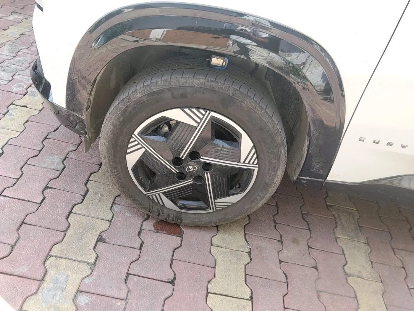 2025 Tata Curvv Pure Plus S 1.2 Petrol 6MT, Petrol, Manual, 12,662 km, tyre