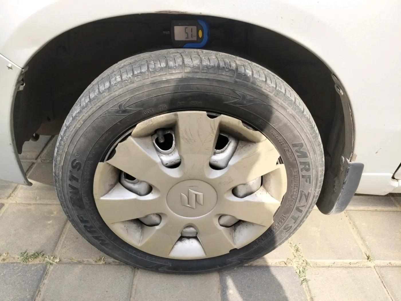 2012 Maruti Alto K10 VXI, Petrol, Manual, 83,474 km, tyre