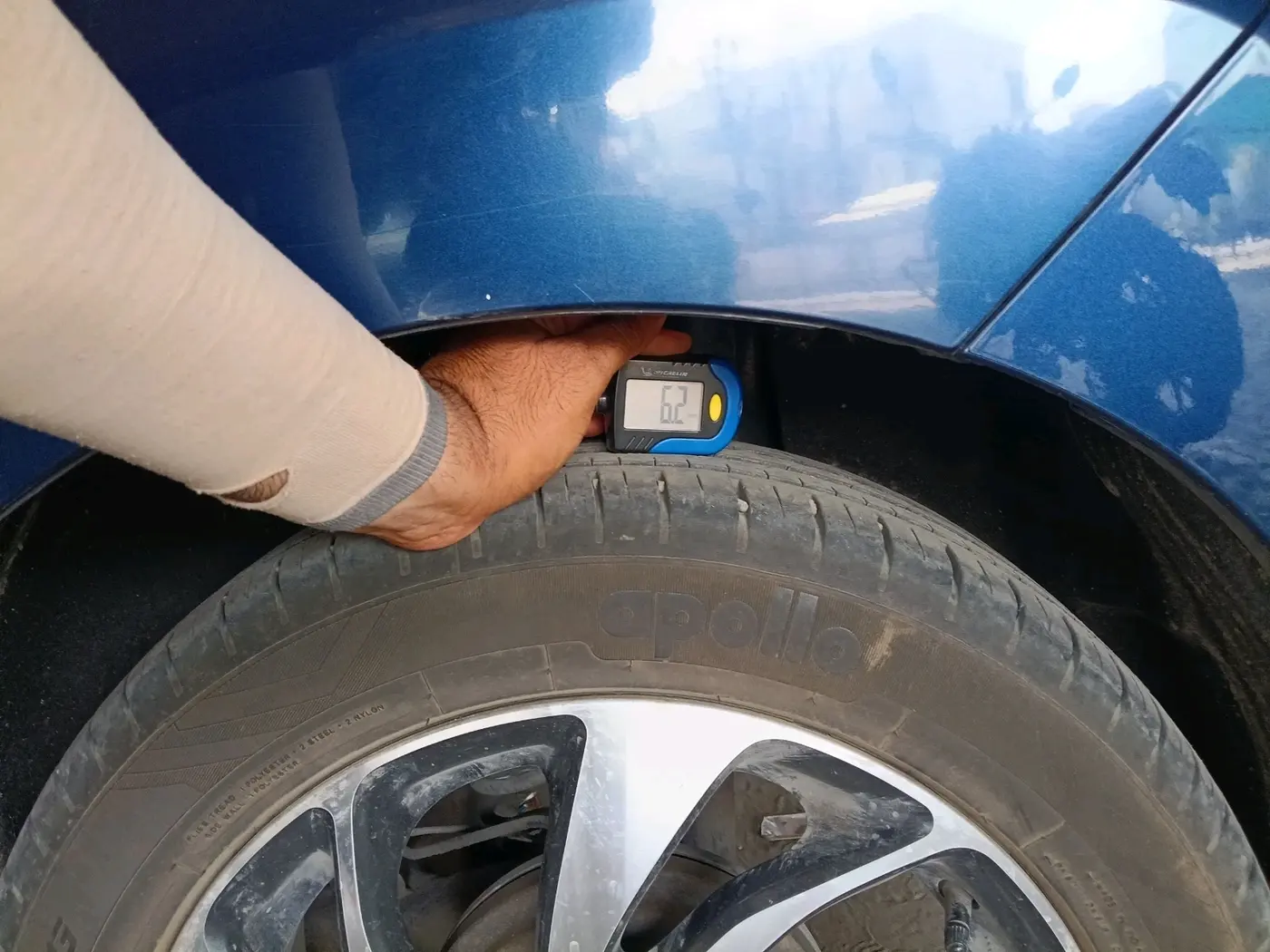 2020 Maruti Baleno ZETA PETROL 1.2, CNG, Manual, 19,019 km, tyre