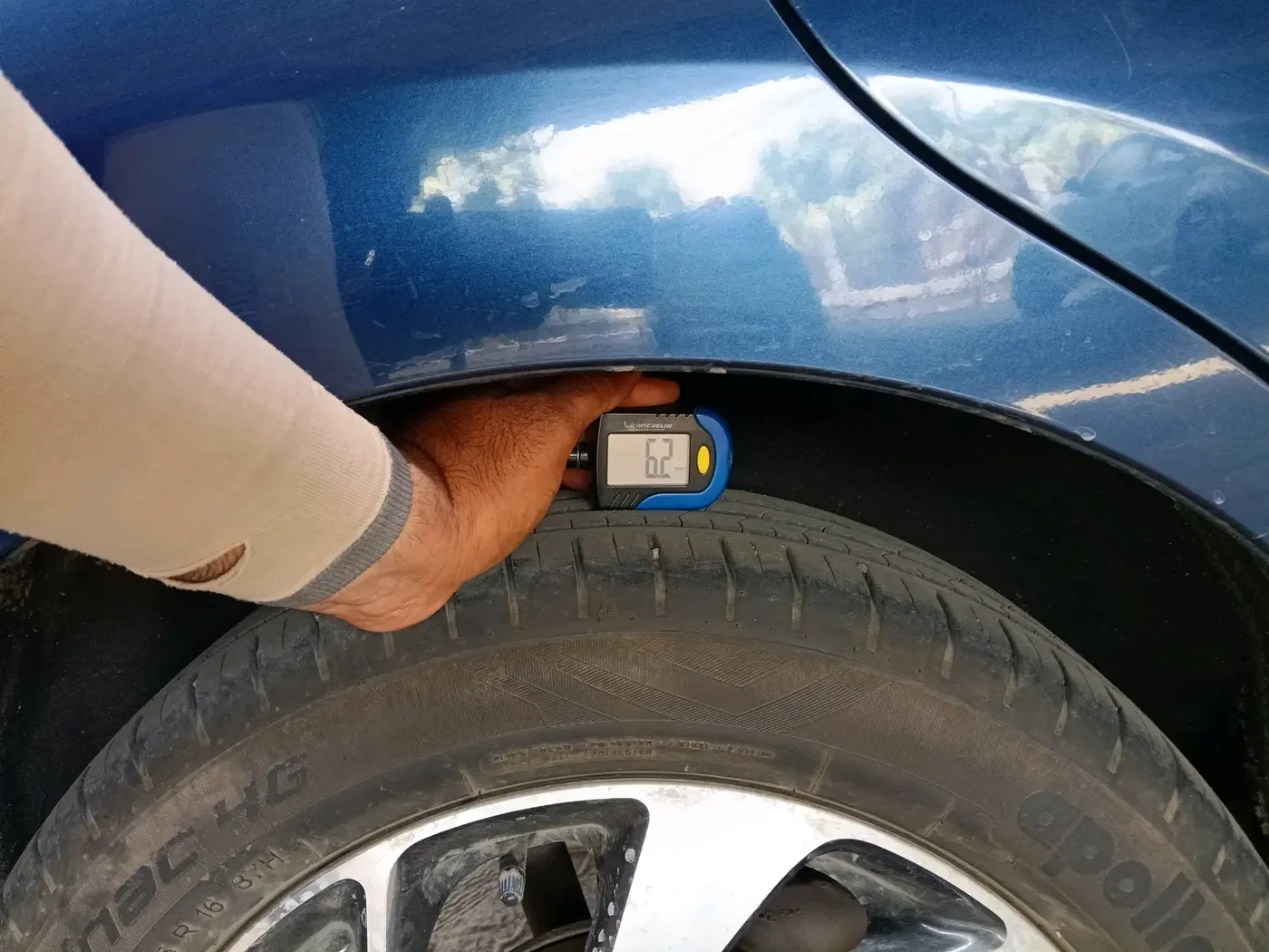 2020 Maruti Baleno ZETA PETROL 1.2, CNG, Manual, 19,019 km, tyre