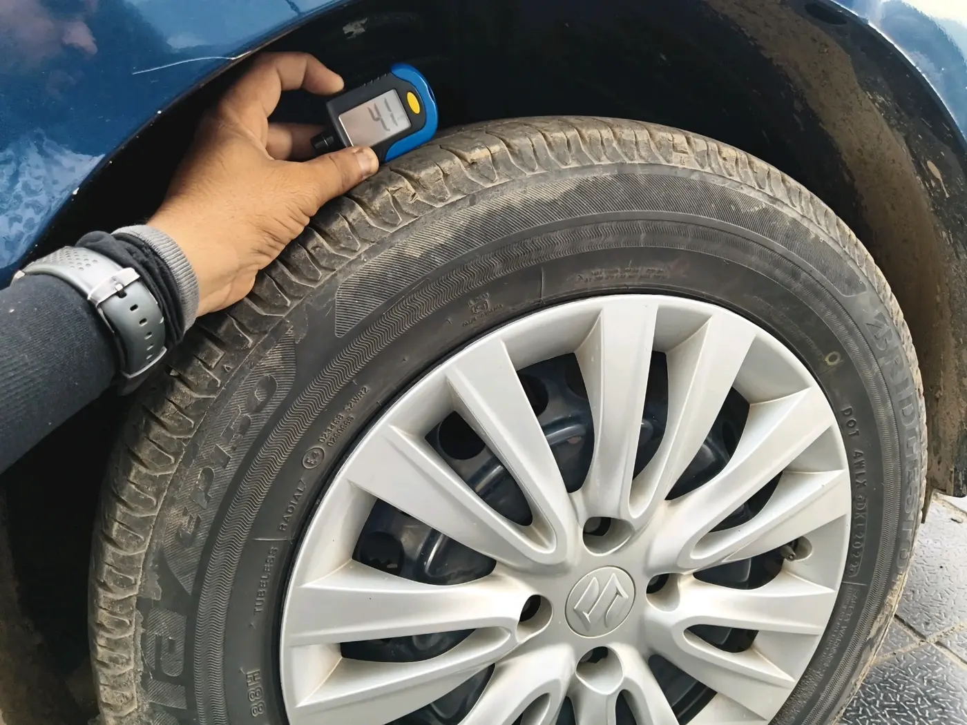 2019 Maruti Baleno DELTA PETROL 1.2, Petrol, Manual, 1,48,868 km, tyre