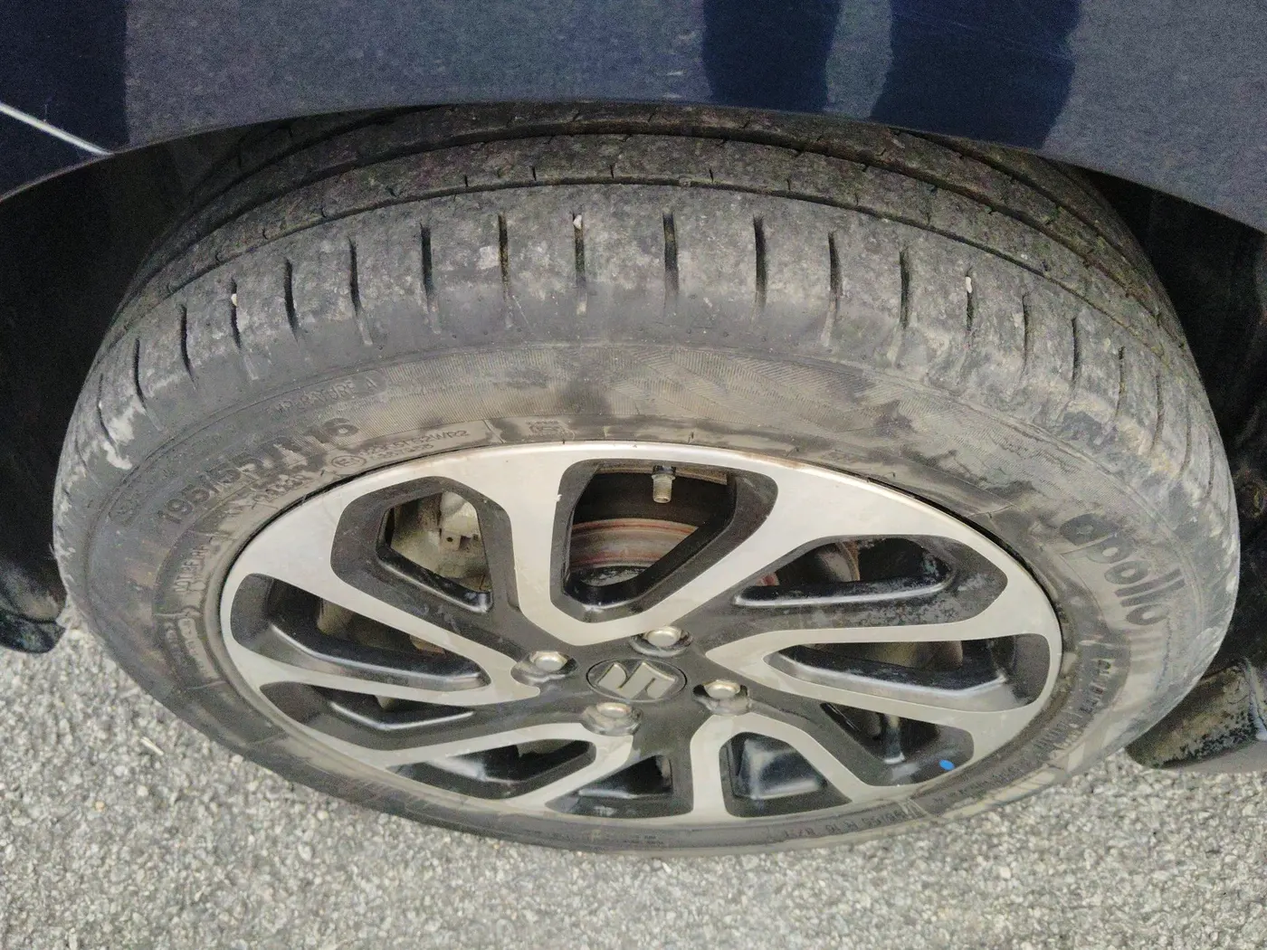 2023 Maruti Baleno ALPHA 1.2 AGS, Petrol, Automatic, 75,001 km, tyre