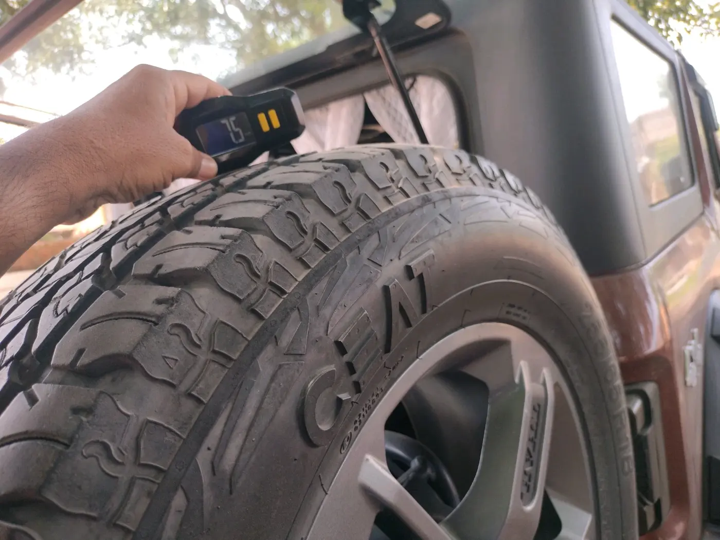 2022 Mahindra Thar LX HARD TOP 4WD MT, Diesel, Manual, 71,227 km, tyre