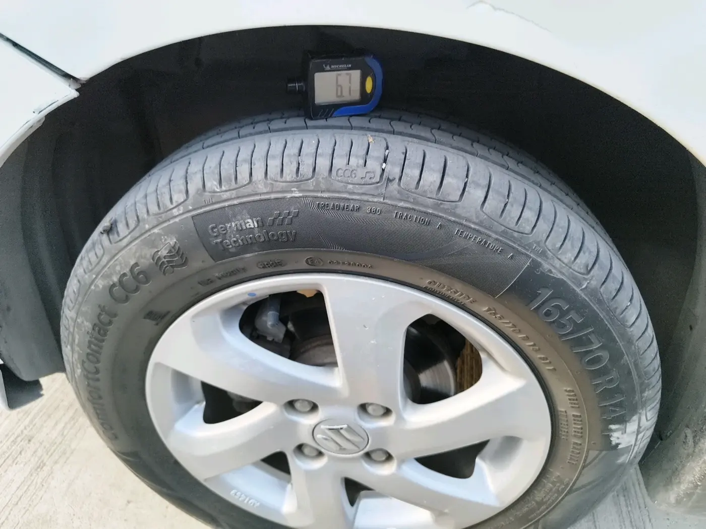 2016 Maruti Celerio ZXI AMT, Petrol, Automatic, 1,37,007 km, tyre
