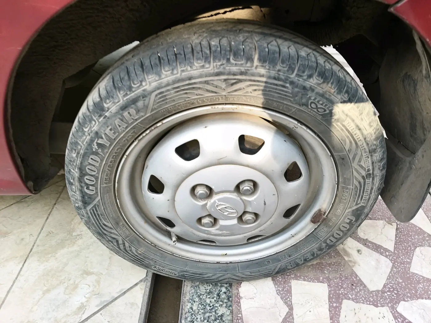 2011 Hyundai Santro Xing GL PLUS, Petrol, Manual, 89,210 km, tyre