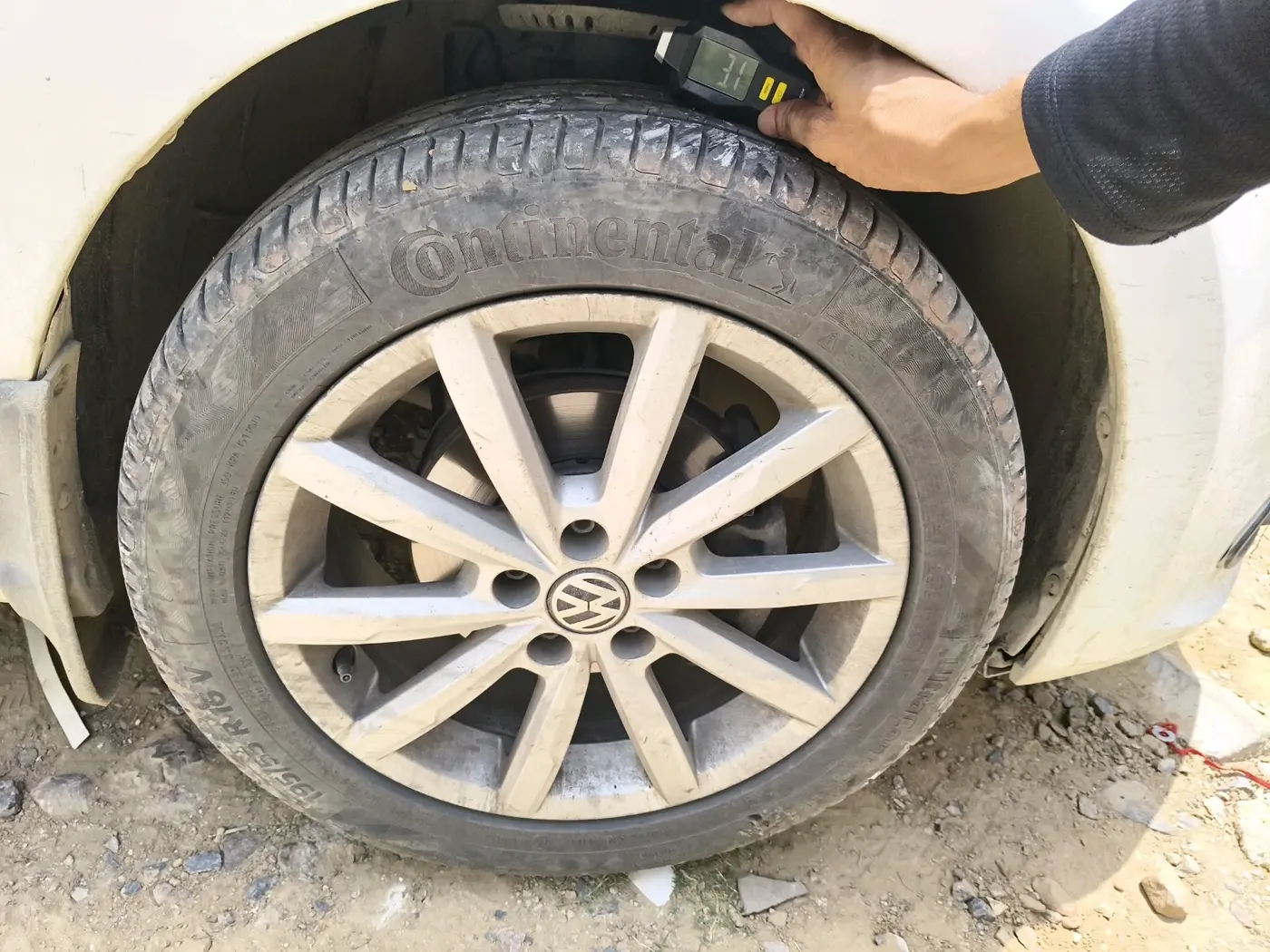 2017 Volkswagen Polo GT TSI AT, Petrol, Automatic, 1,09,155 km, tyre