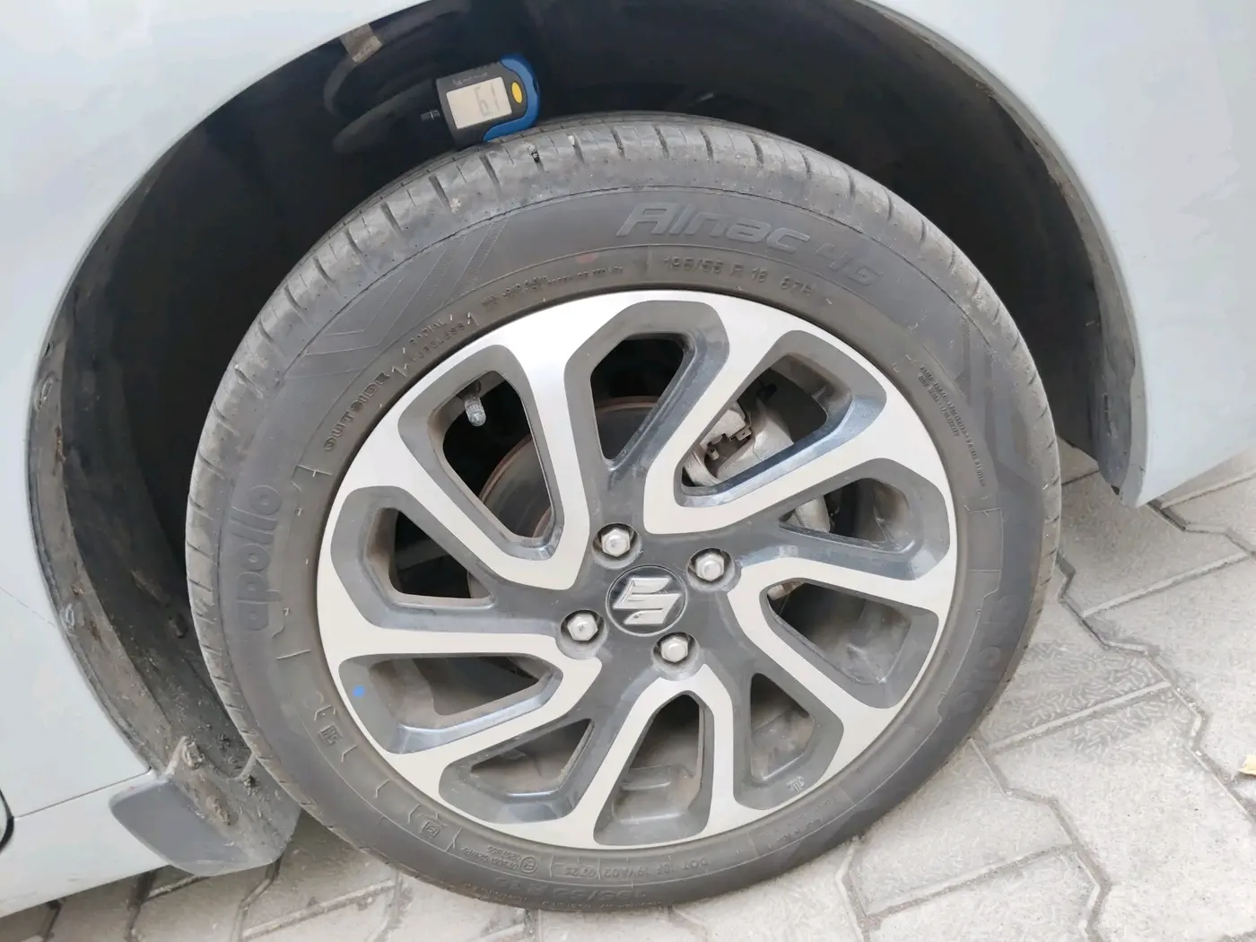 2025 Maruti Baleno ALPHA 1.2 AGS, Petrol, Automatic, 6,615 km, tyre