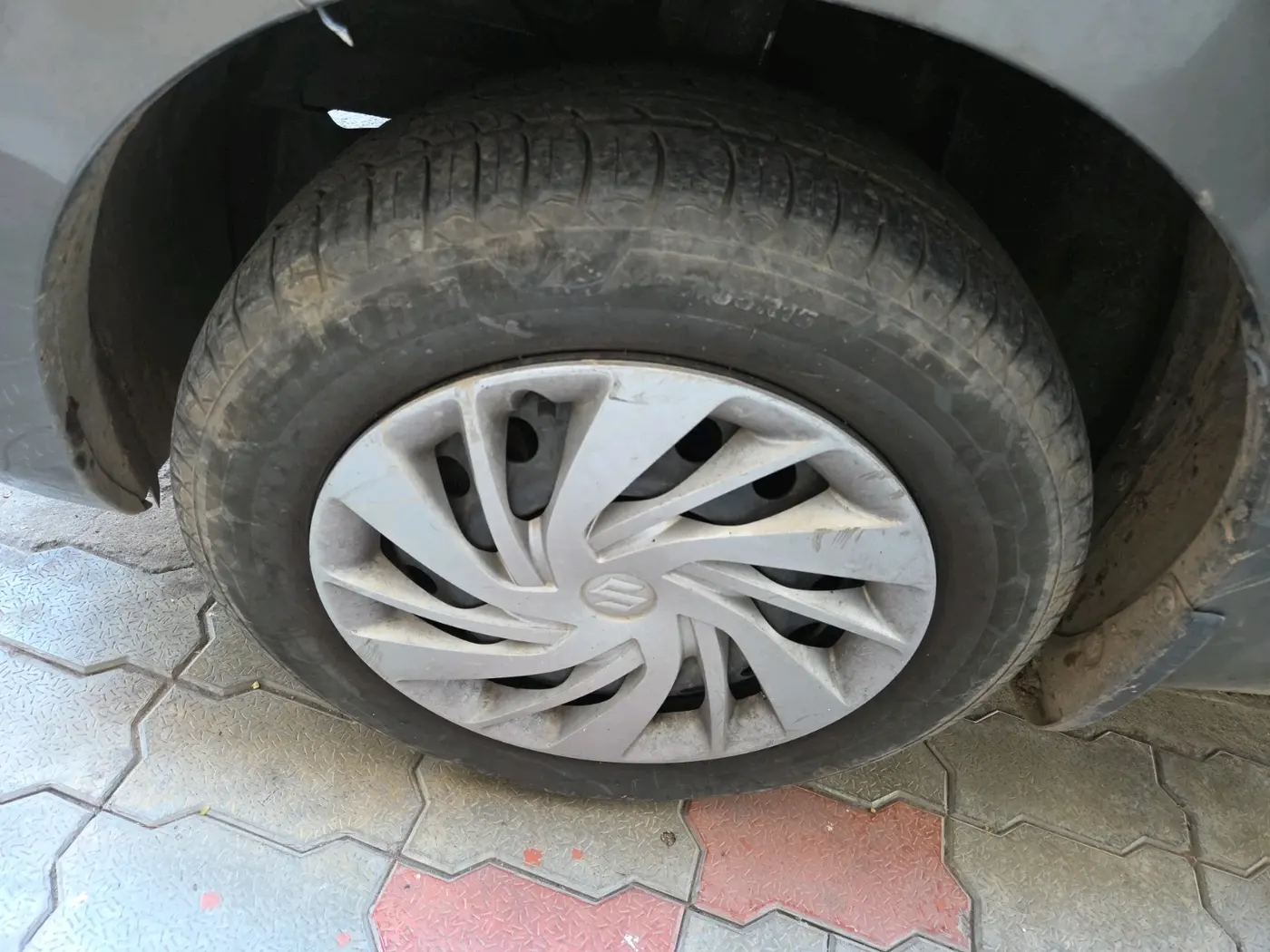 2021 Maruti Ertiga VXI SHVS, Petrol, Manual, 1,26,724 km, tyre