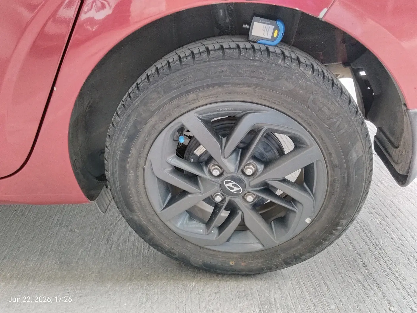 2019 Hyundai GRAND I10 NIOS SPORTZ AMT 1.2 KAPPA VTVT, Petrol, Automatic, 56,432 km, tyre