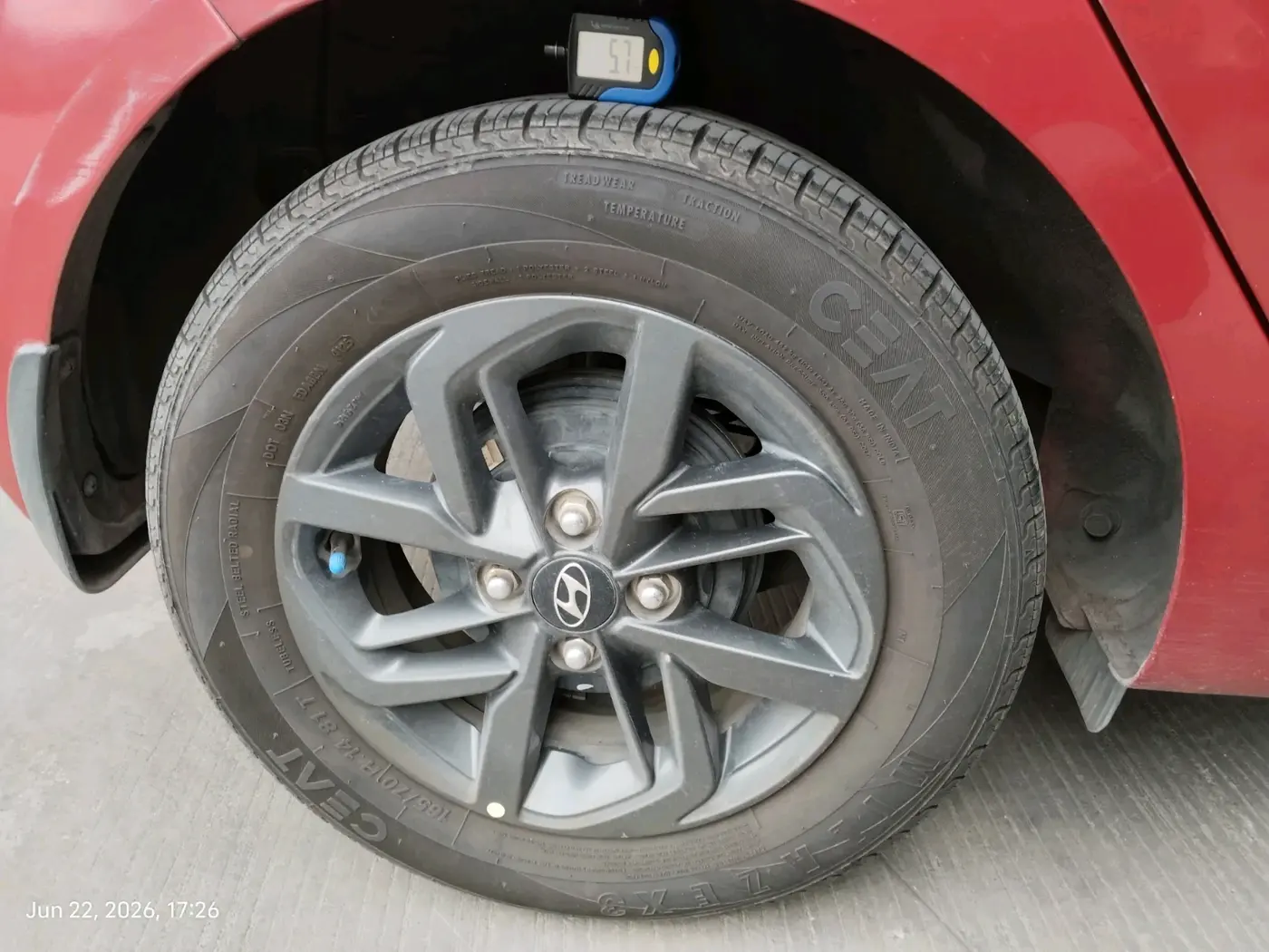 2019 Hyundai GRAND I10 NIOS SPORTZ AMT 1.2 KAPPA VTVT, Petrol, Automatic, 56,432 km, tyre