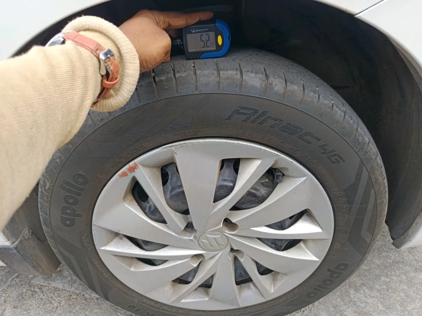 2023 Maruti Baleno DELTA PETROL 1.2, Petrol, Manual, 34,805 km, tyre