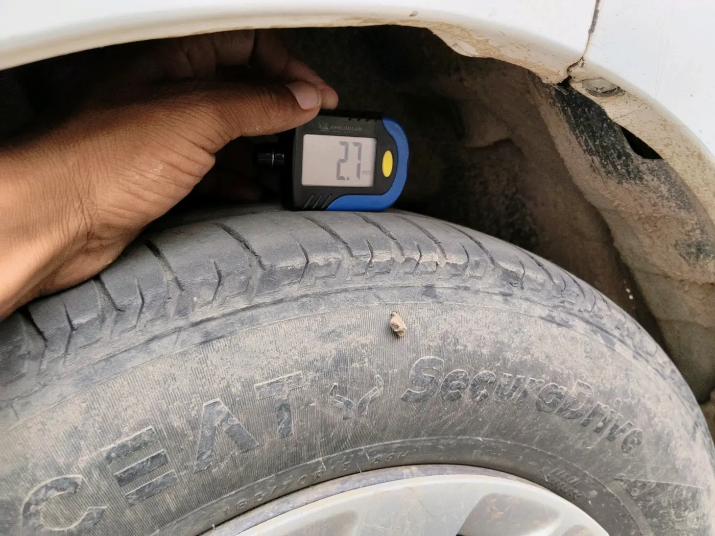 2018 Maruti Ertiga VXI CNG, CNG, Manual, 1,97,752 km, tyre