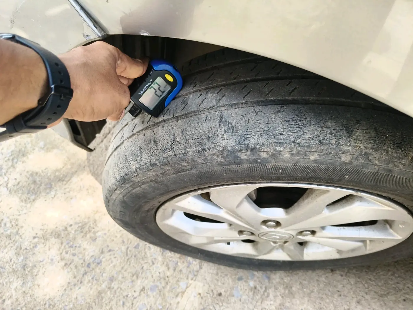 2018 Honda Amaze 1.2L I-VTEC VX, Petrol, Manual, 1,04,487 km, tyre