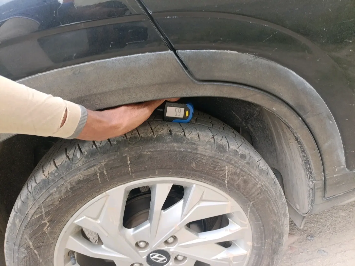 2021 Hyundai Creta SX 1.5 DIESEL, Diesel, Manual, 76,936 km, tyre