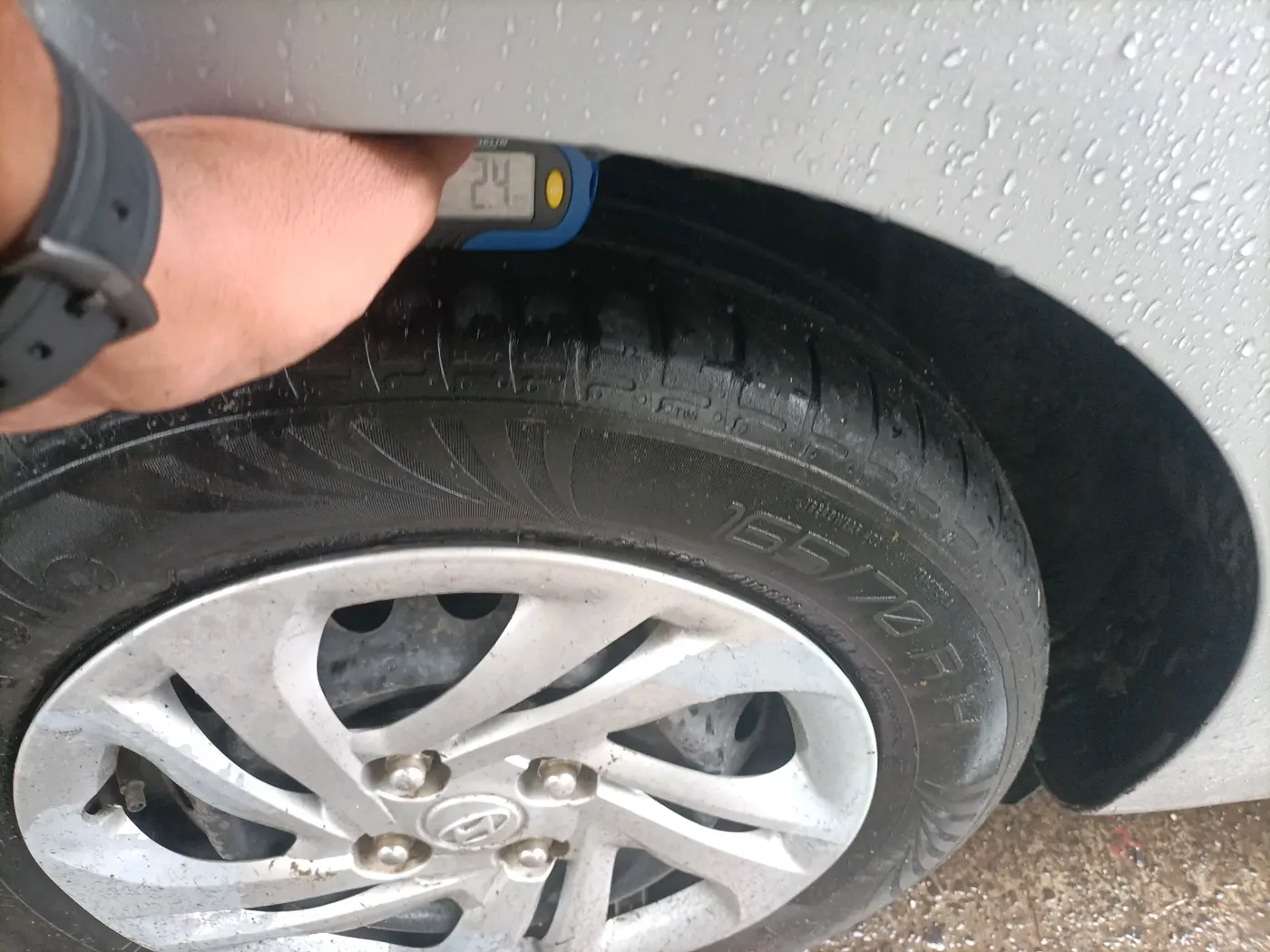 2021 Hyundai AURA S 1.2 CNG, CNG, Manual, 47,662 km, tyre