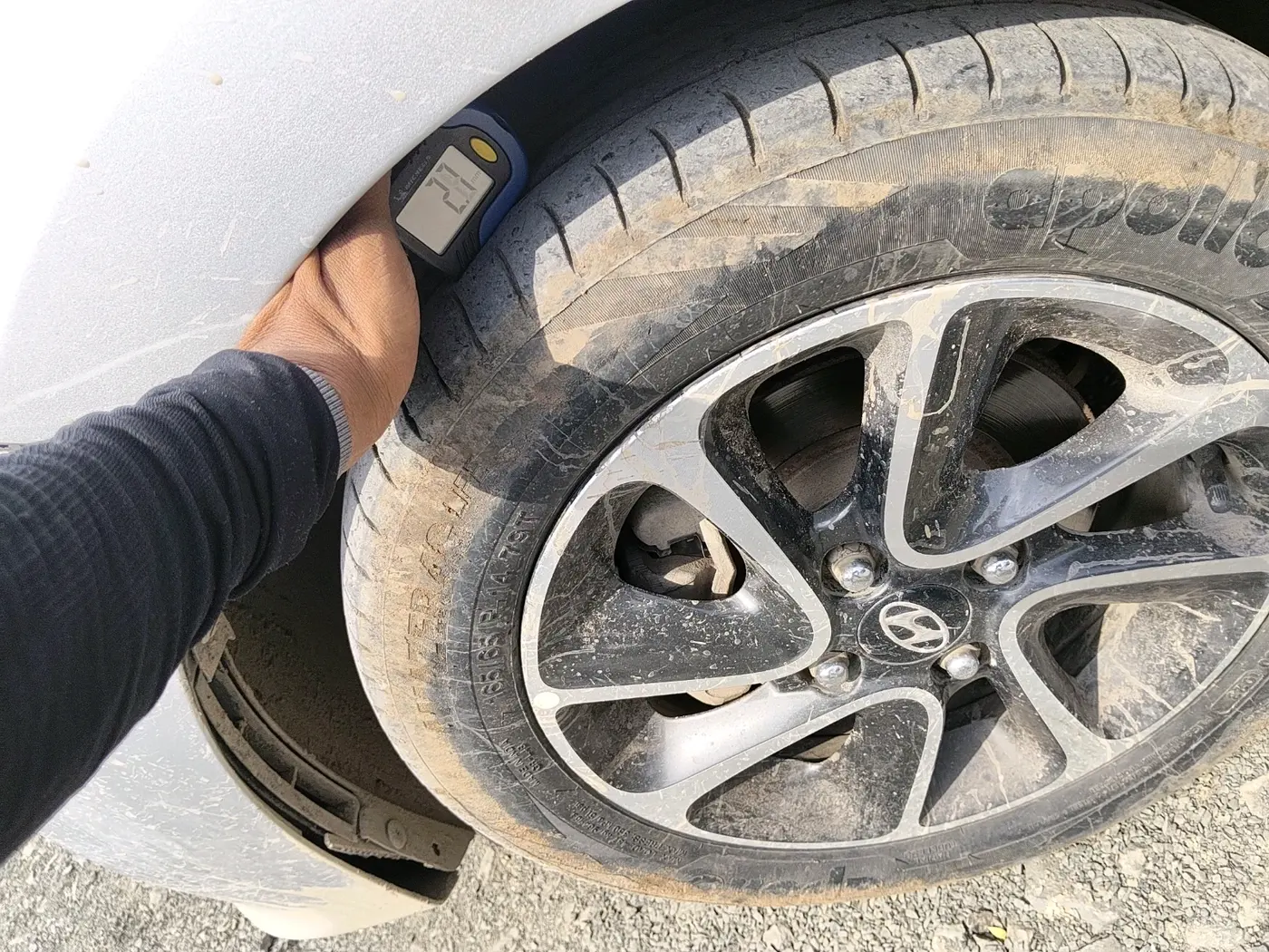 2018 Hyundai Grand i10 ASTA 1.2 KAPPA VTVT, CNG, Manual, 78,714 km, tyre