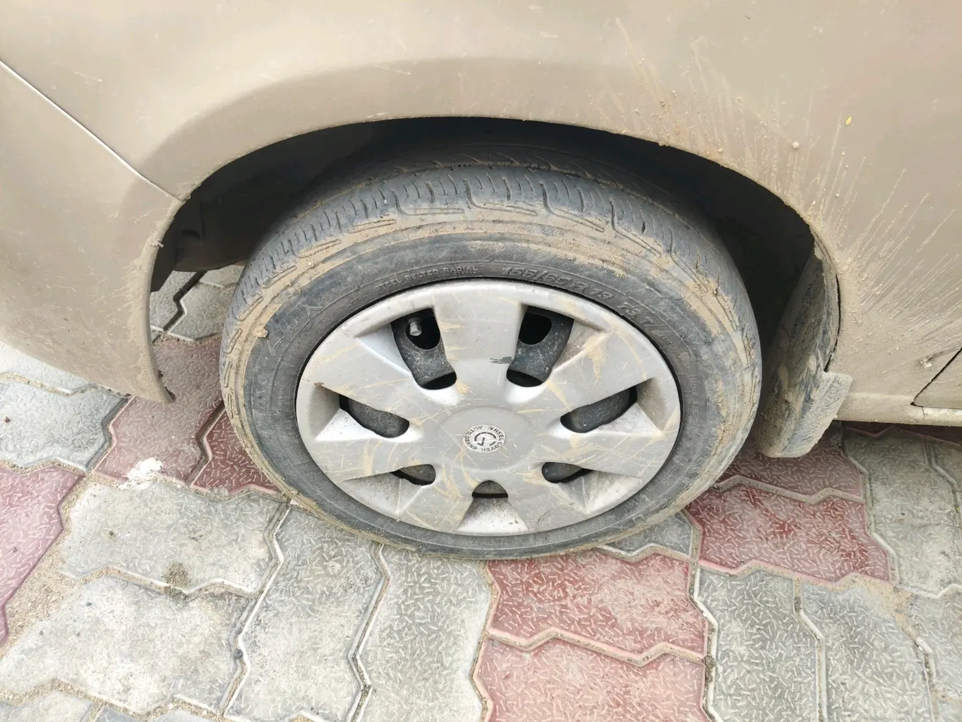 2013 Maruti Alto K10 VXI, Petrol, Manual, 38,203 km, tyre