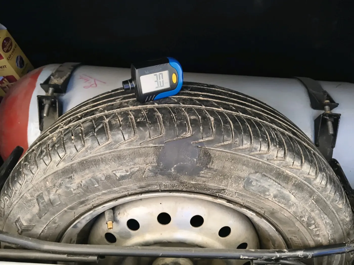 2021 Maruti New Wagon-R LXI CNG (O) 1.0, CNG, Manual, 53,393 km, tyre