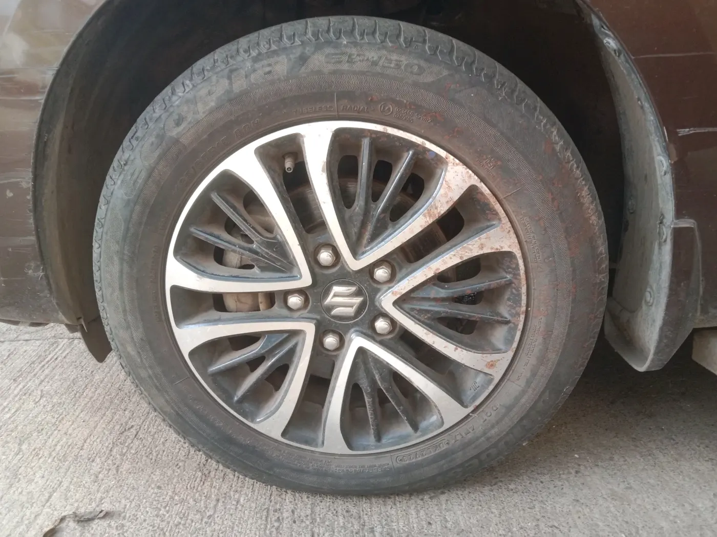 2023 Maruti Ertiga ZXI AT SHVS, Petrol, Automatic, 48,243 km, tyre