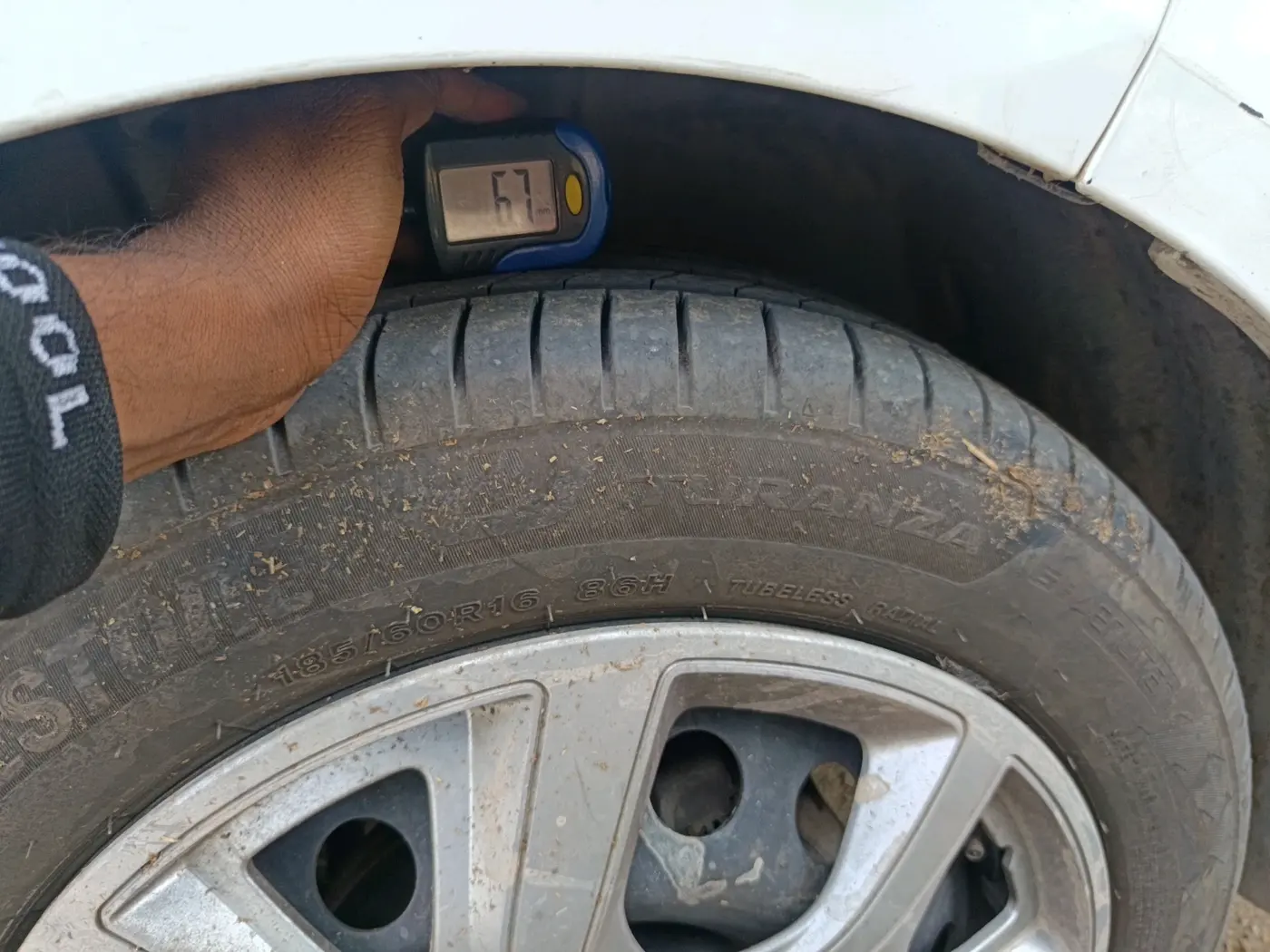 2023 Tata ALTROZ XM PLUS PETROL, Petrol, Manual, 68,935 km, tyre