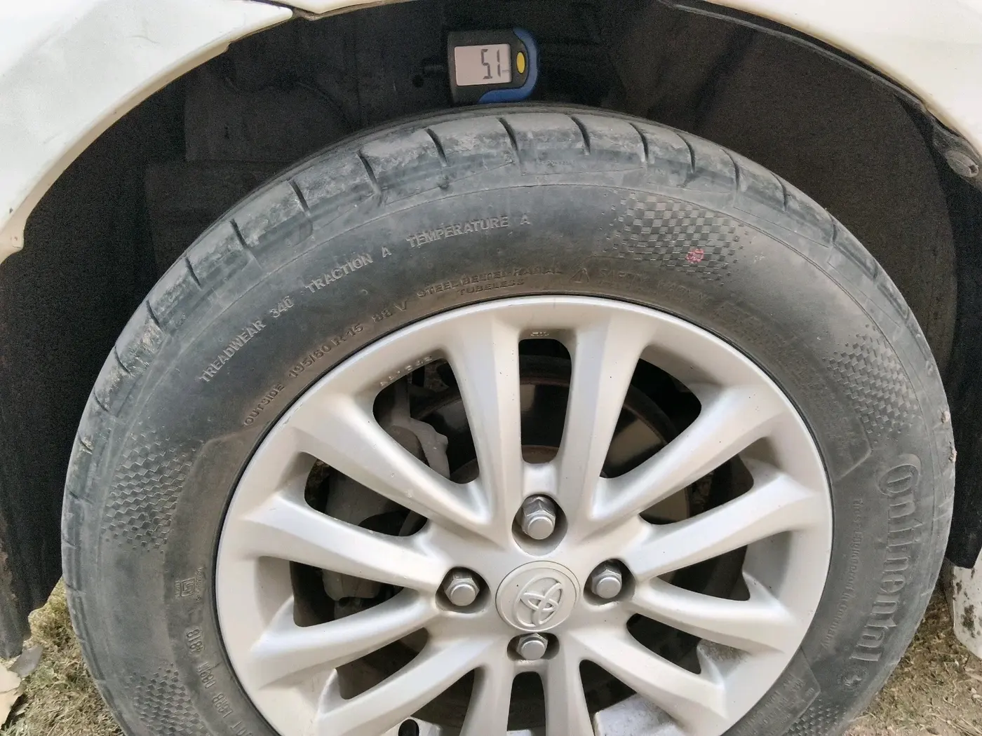 2011 Toyota Etios VX, Petrol, Manual, 72,441 km, tyre
