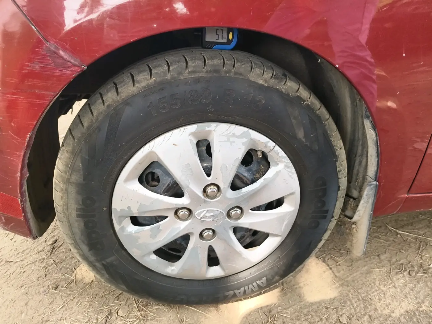 2012 Hyundai i10 SPORTZ 1.2, Petrol, Manual, 85,240 km, tyre