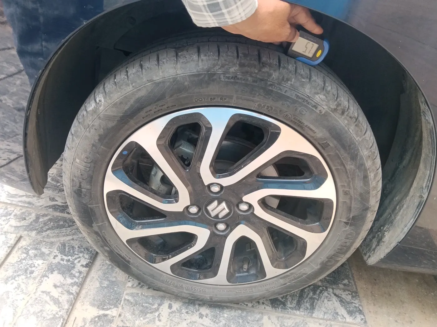 2023 Maruti Baleno ALPHA 1.2 AGS, Petrol, Automatic, 15,420 km, tyre