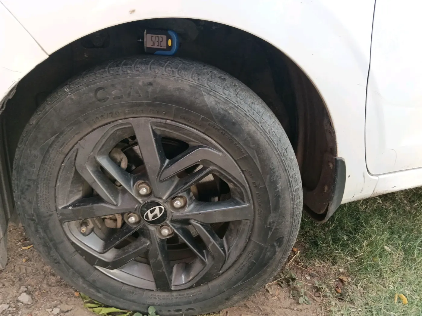 2021 Hyundai GRAND I10 NIOS SPORTZ 1.2 KAPPA VTVT CNG, CNG, Manual, 75,208 km, tyre