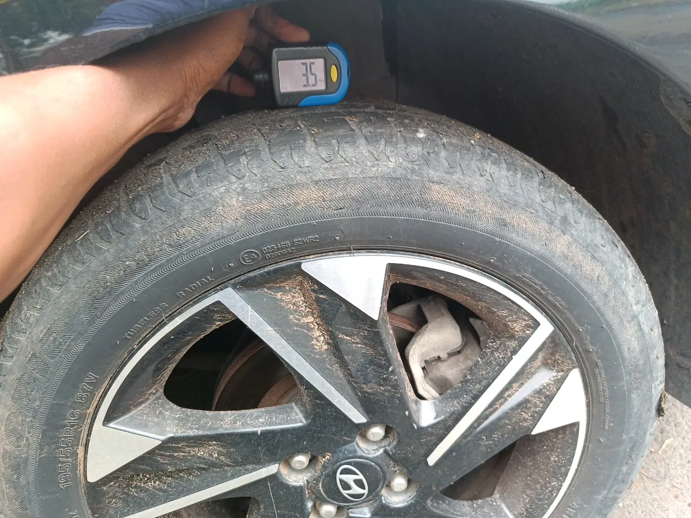 2022 Hyundai Verna SX (O) 1.5 CRDI AT, Diesel, Automatic, 58,109 km, tyre