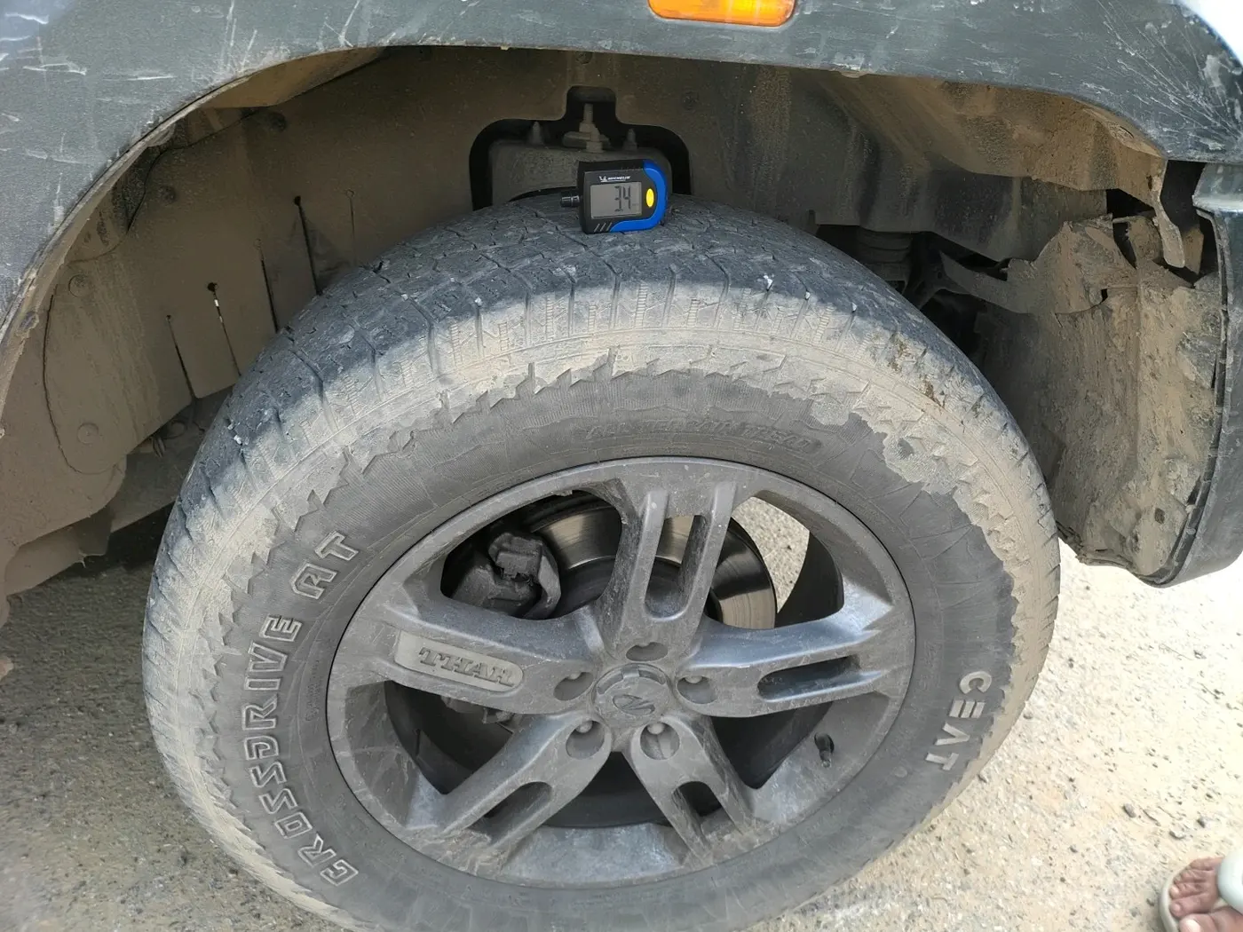 2021 Mahindra Thar LX D AT 4WD HT, Diesel, Automatic, 77,119 km, tyre