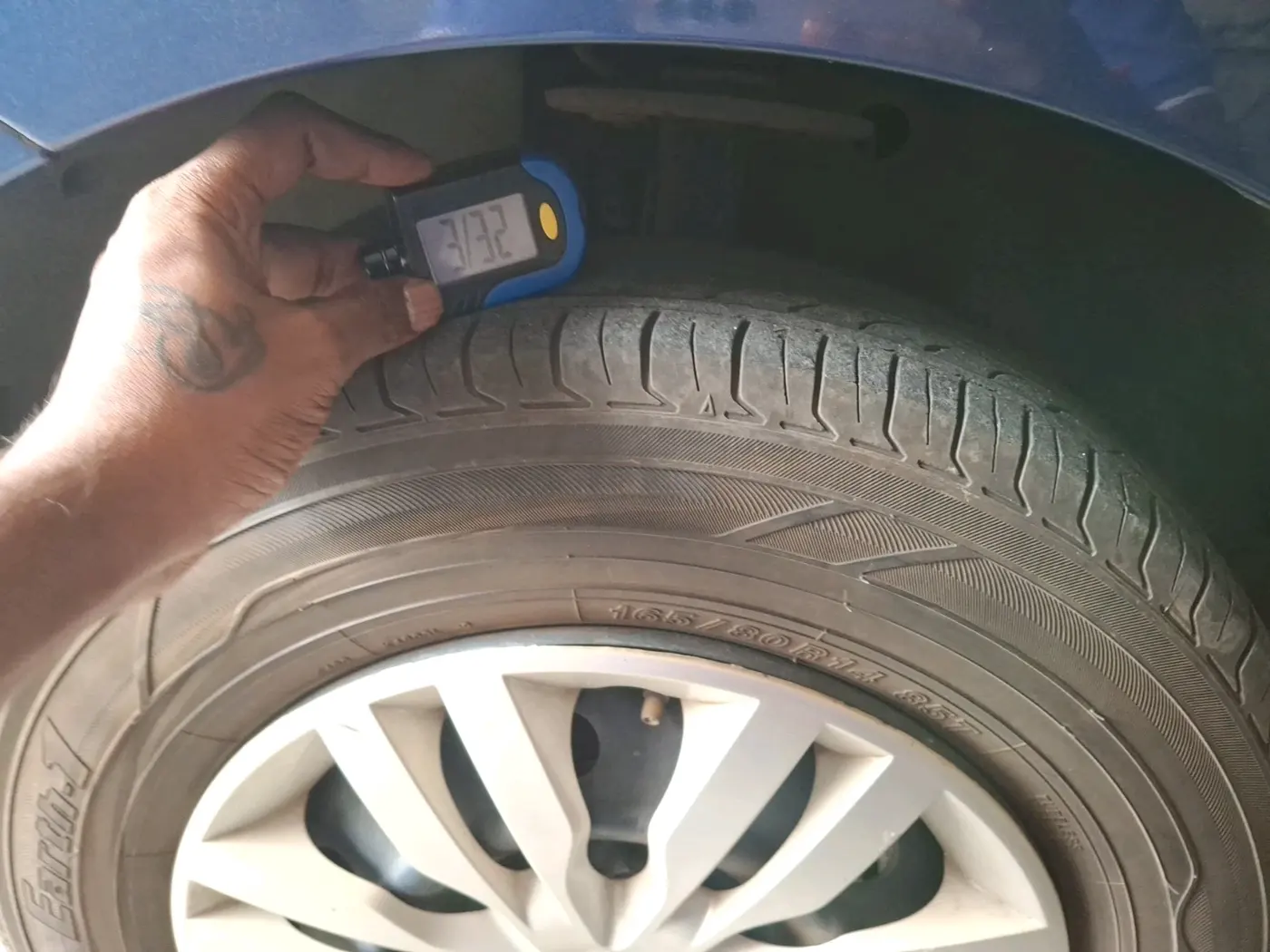 2021 Maruti Dzire VXI, Petrol, Manual, 1,10,918 km, tyre