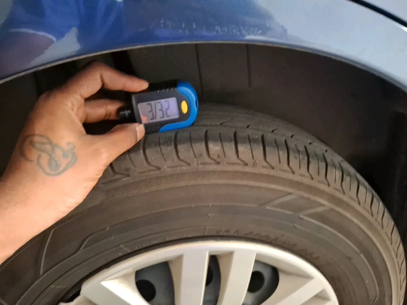 2021 Maruti Dzire VXI, Petrol, Manual, 1,10,918 km, tyre