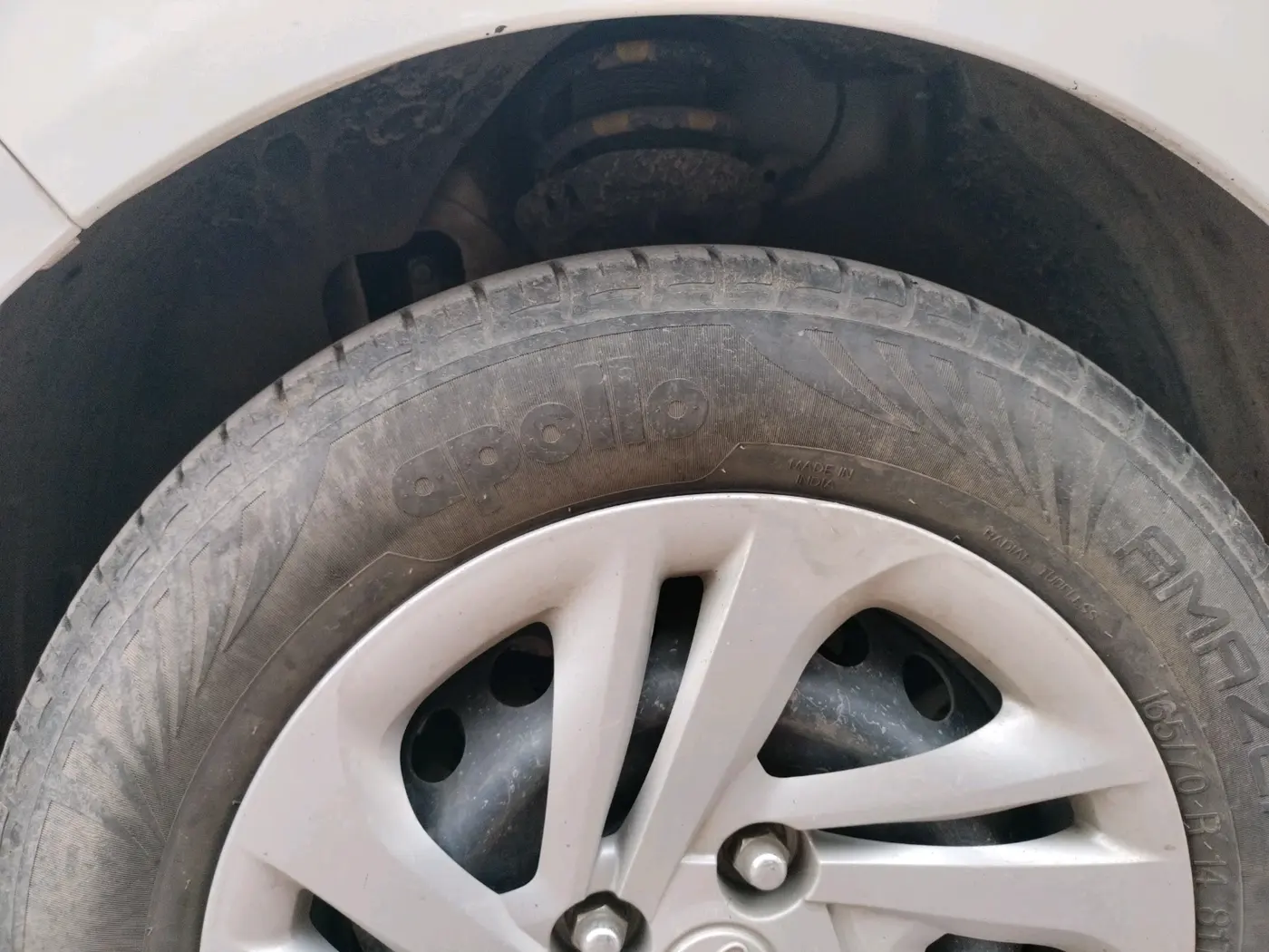 2021 Hyundai AURA S 1.2 CNG, CNG, Manual, 44,969 km, tyre