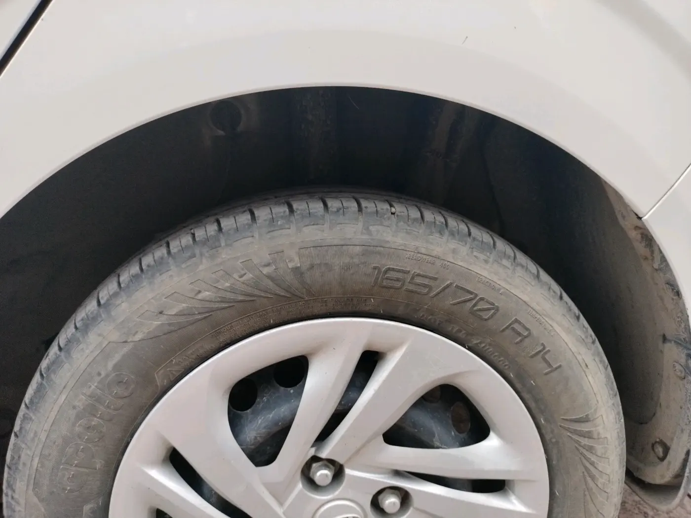 2021 Hyundai AURA S 1.2 CNG, CNG, Manual, 44,969 km, tyre