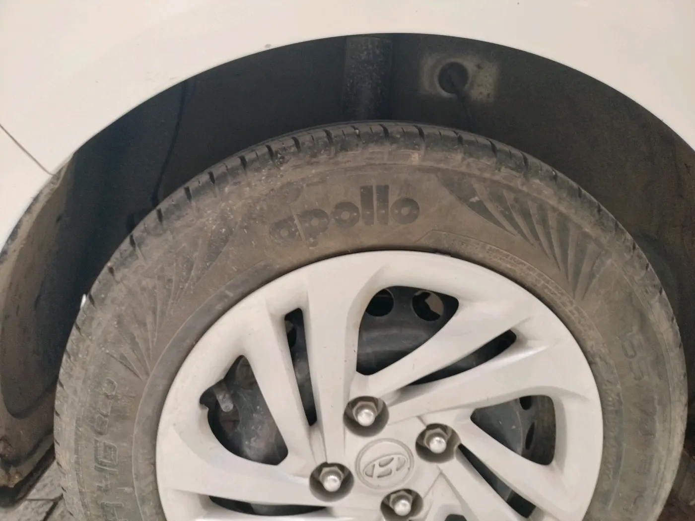 2021 Hyundai AURA S 1.2 CNG, CNG, Manual, 44,969 km, tyre