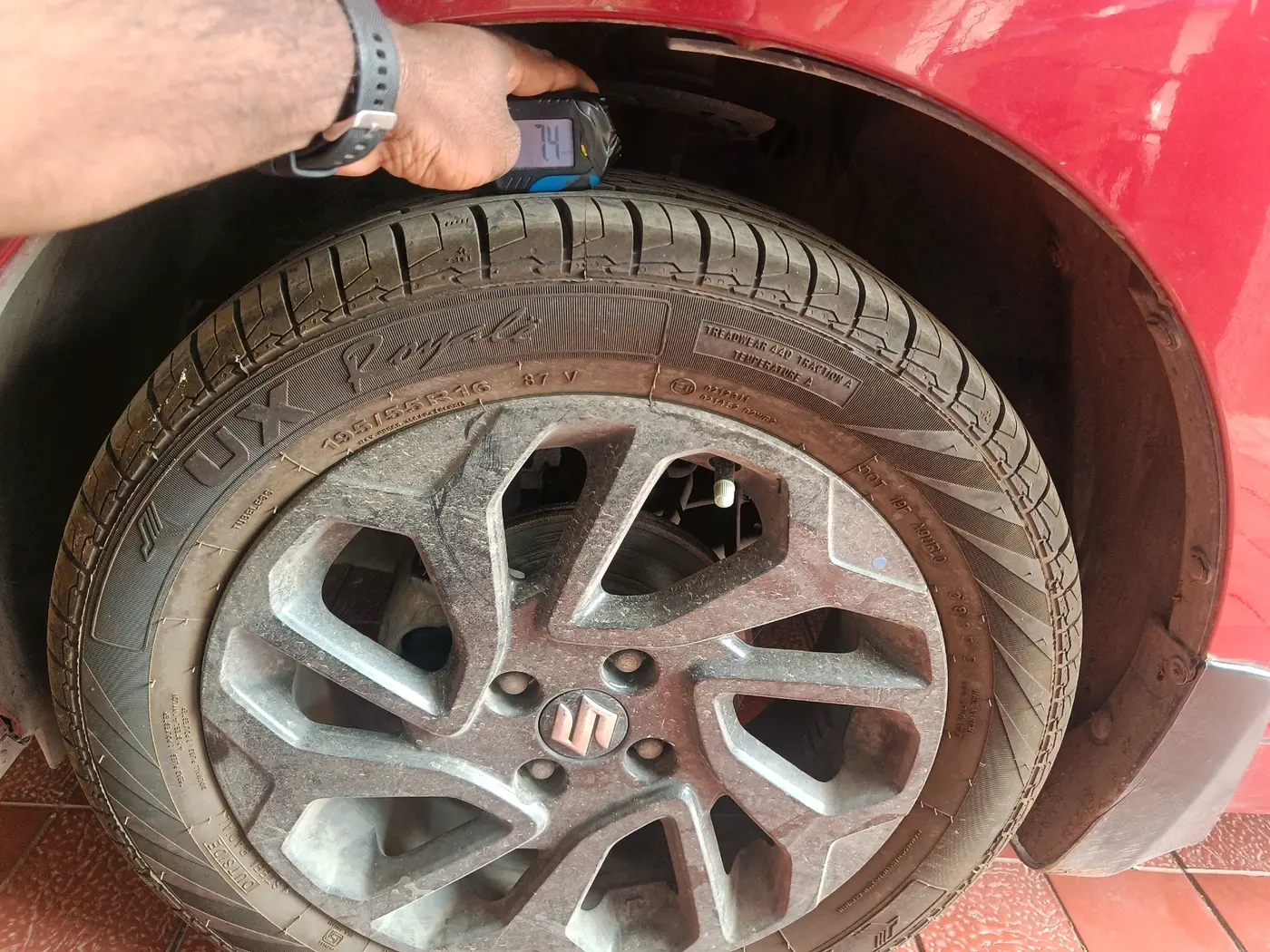 2019 Maruti Baleno ALPHA CVT PETROL 1.2, Petrol, Automatic, 64,803 km, tyre