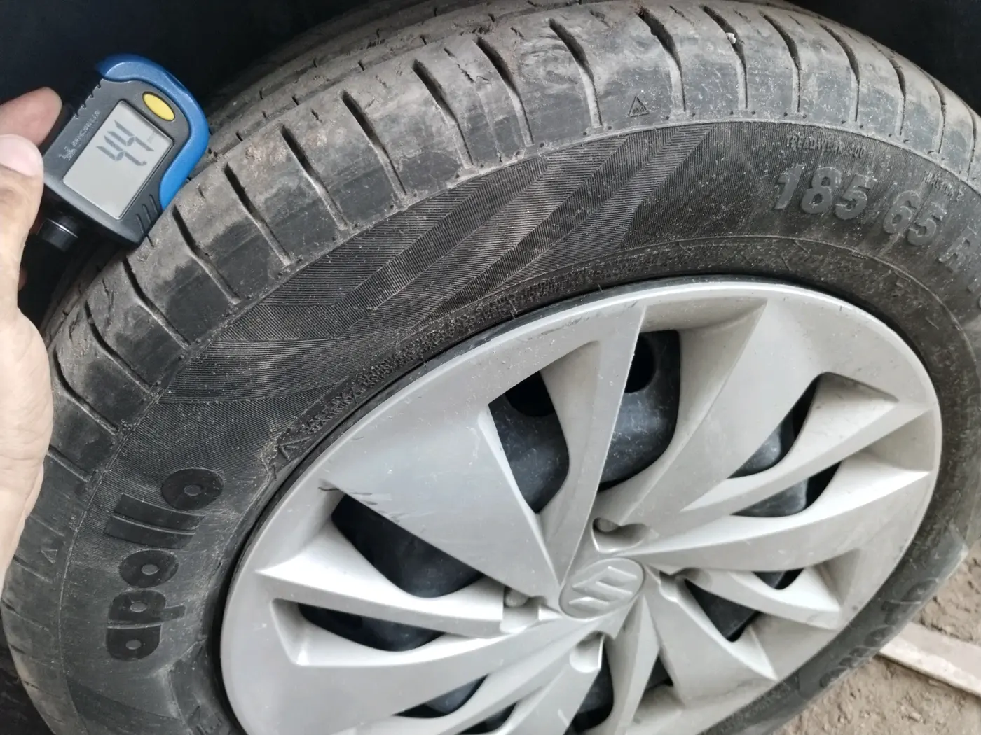 2024 Maruti Baleno DELTA CNG 1.2L, CNG, Manual, 25,175 km, tyre