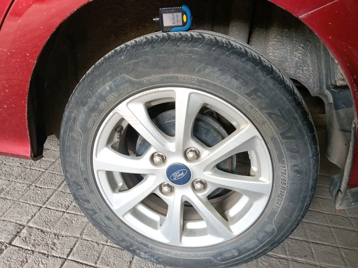 2019 Ford New Figo TITANIUM 1.5 PETROL AT, Petrol, Automatic, 32,911 km, tyre