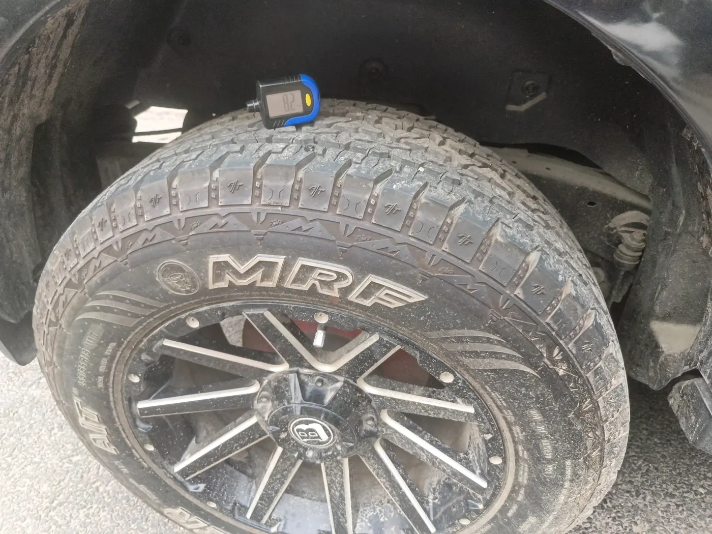 2024 Mahindra Thar LX P 2WD AT HT, Petrol, Automatic, 3,665 km, tyre