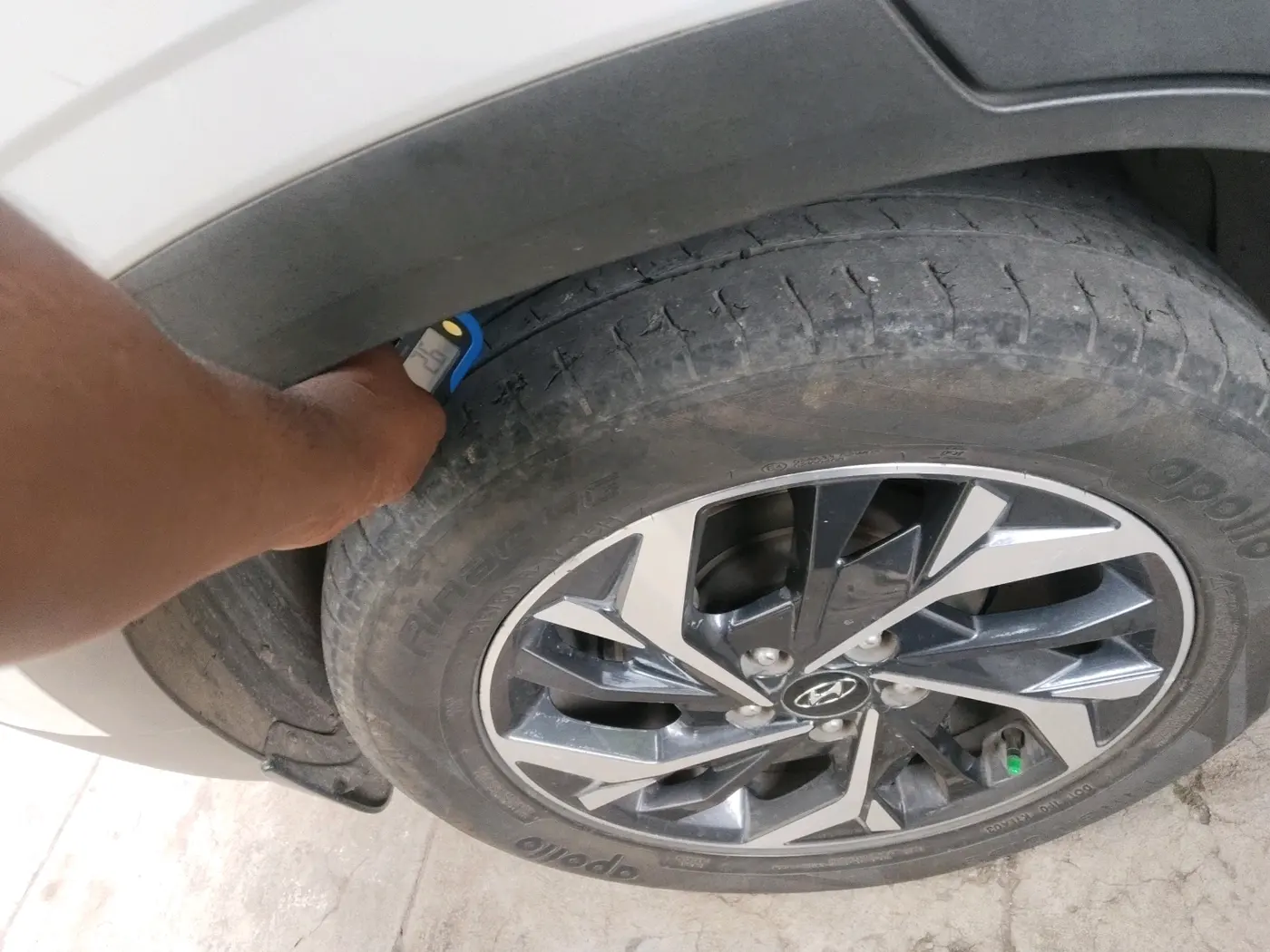 2021 Hyundai Creta SX (O) AT 1.5 DIESEL, Diesel, Automatic, 73,116 km, tyre