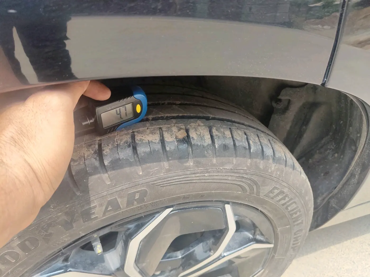 2025 Tata Curvv Creative Plus S 1.2 Petrol 6MT, Petrol, Manual, 14,592 km, tyre