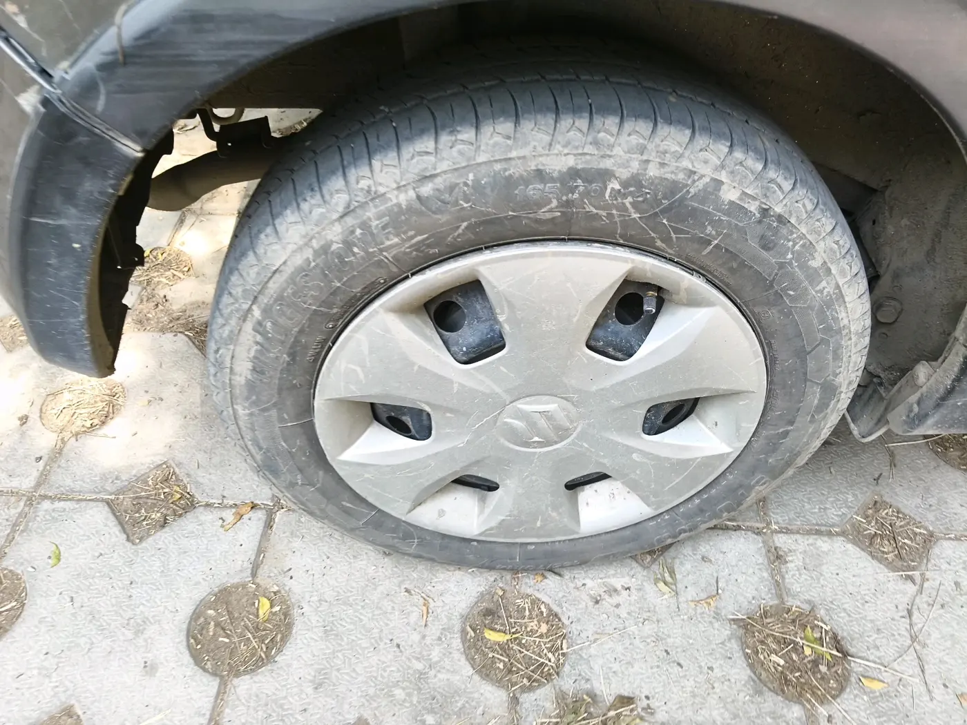 2022 Maruti New Wagon-R VXI CNG 1.0, CNG, Manual, 55,849 km, tyre