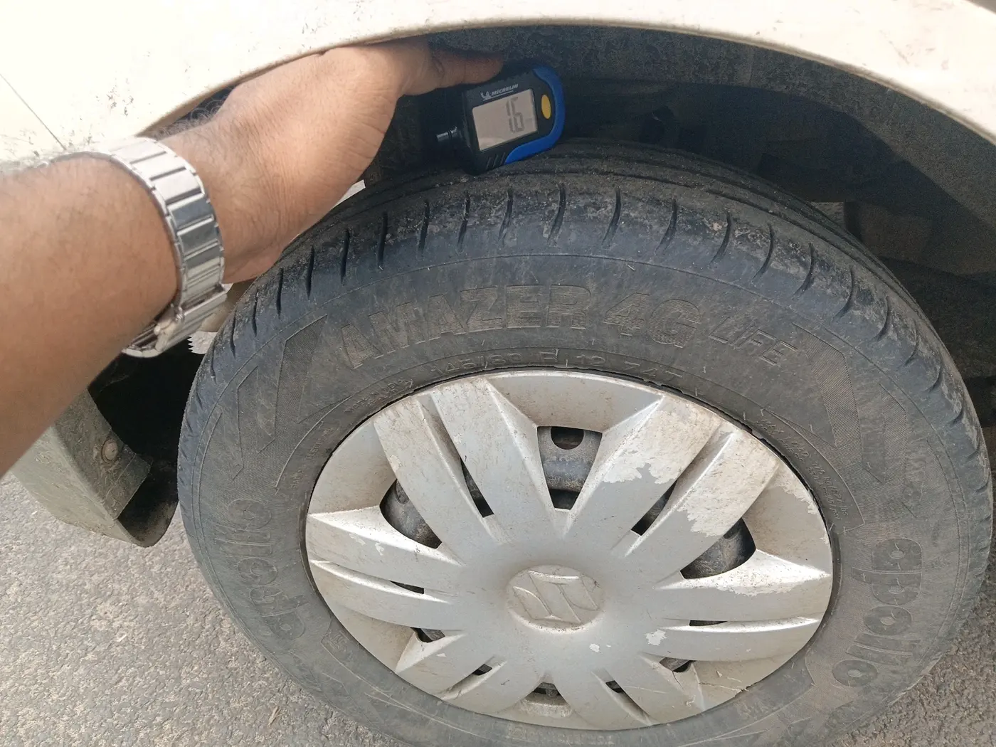 2022 Maruti Alto VXI, Petrol, Manual, 93,981 km, tyre