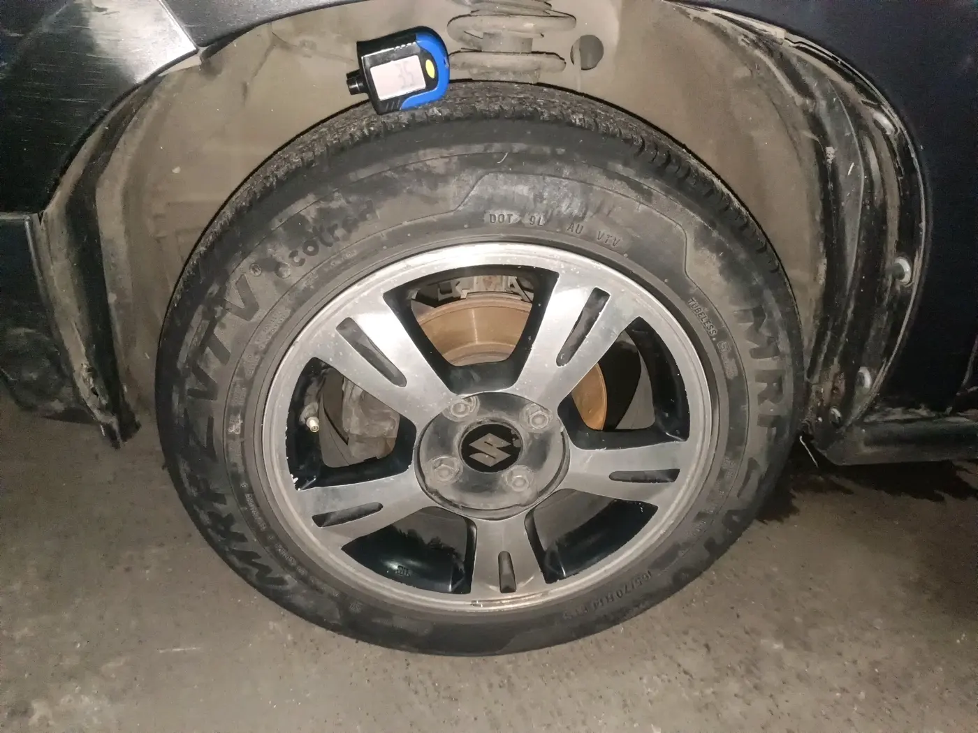 2022 Maruti S PRESSO VXI, CNG, Manual, 73,640 km, tyre