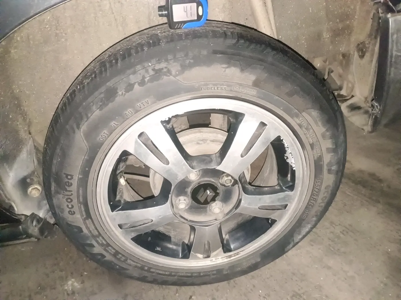 2022 Maruti S PRESSO VXI, CNG, Manual, 73,640 km, tyre