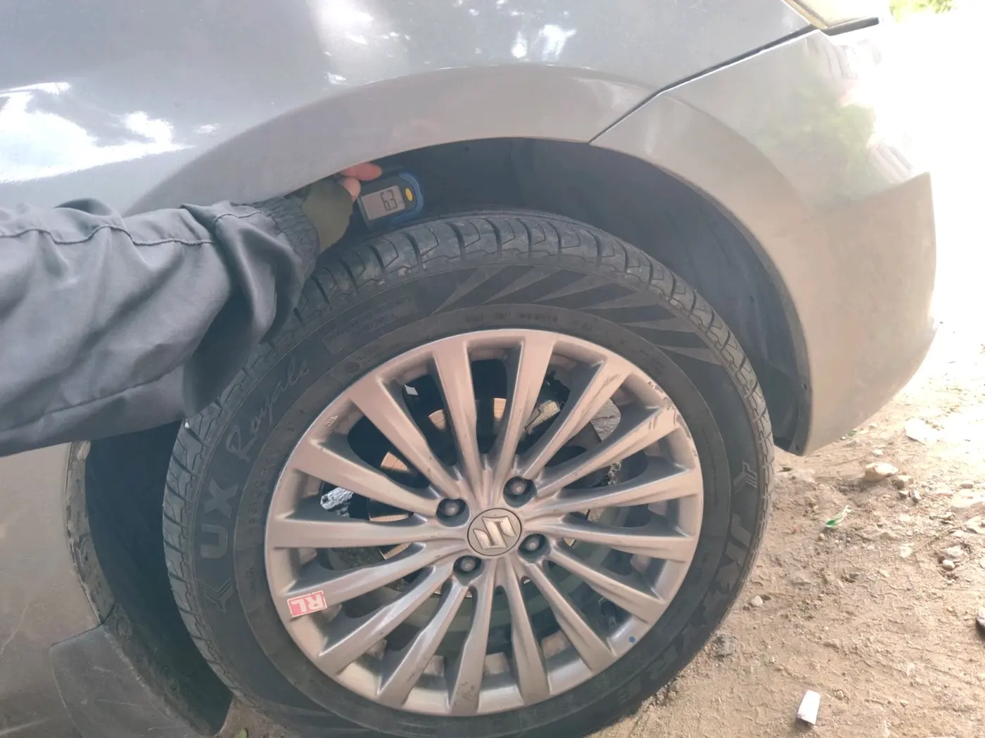 2017 Maruti Ciaz S 1.4 MT PETROL, CNG, Manual, 87,588 km, tyre